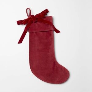 Red Velvet Bow Christmas Stocking -  Threshold™ designed with Studio McGee